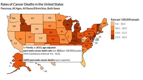 Map of cancer rates in the United States - Business Insider