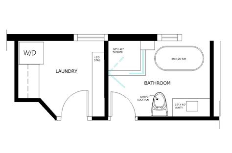 BATHROOM LAUNDRY FLOOR PLAN - Bathroom Furniture | Bathroom floor plans, Laundry room flooring ...