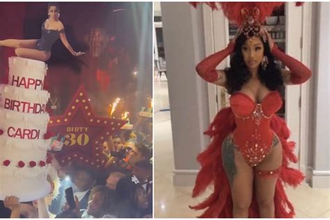 Cardi B celebrates birthday with cabaret-themed, star-studded bash!