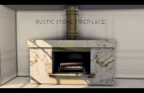 Sims 4 Custom Fireplace