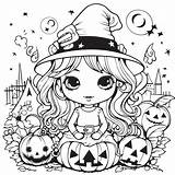 Cute Halloween Coloring Pictures Pages sketch template