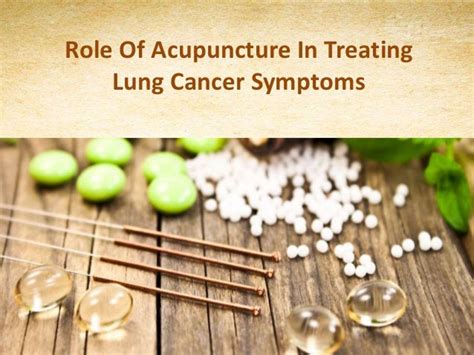 Role of acupuncture in treating lung cancer symptoms