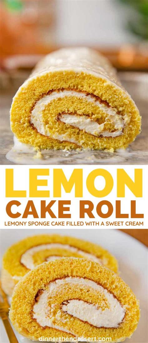 Lemon Cake Roll Recipe - Dinner, then Dessert