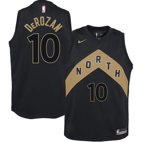 Youth Toronto Raptors 10 DeMar DeRozan Nike Black City Edition Swingman ...