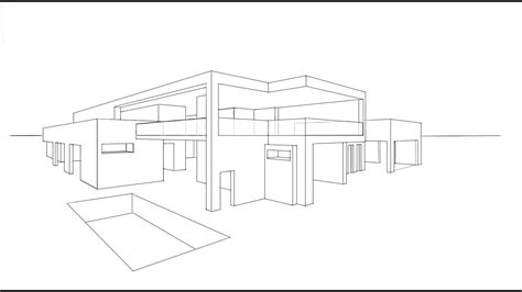 ARCHITECTURE | DESIGN #6: DRAWING A MODERN HOUSE - YouTube