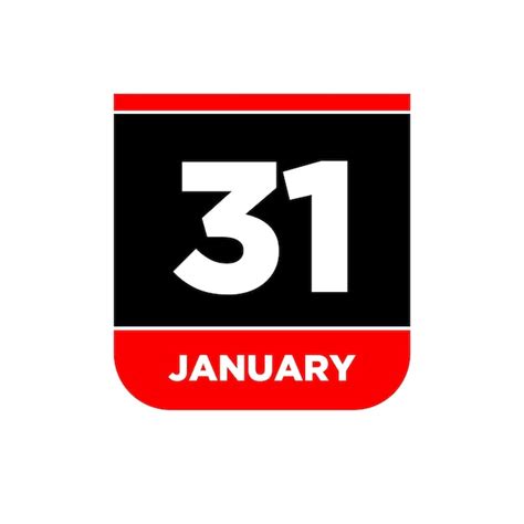 Premium Vector | 31st january vector icon 31 jan calendar