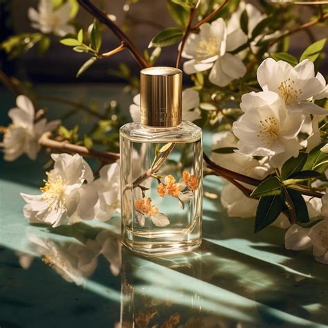 Premium AI Image | perfume with jasmine flowers