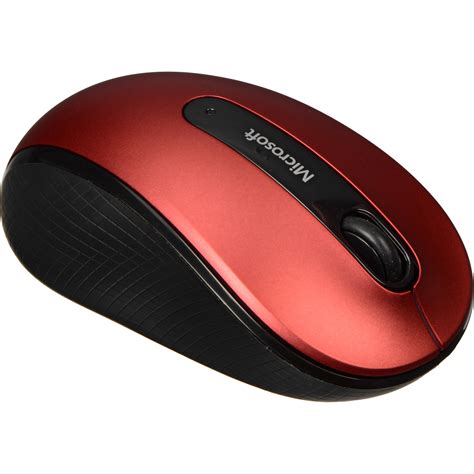 Microsoft Wireless Mobile Mouse 4000 (Red) D5D-00038 B&H Photo