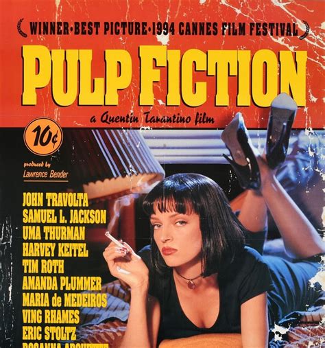 Original Vintage Film Poster Pulp Fiction Quentin Tarantino Movie Cult ...