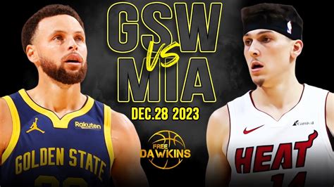 Golden State Warriors vs Miami Heat Full Game Highlights | December 28 ...