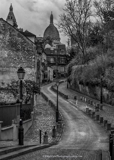 Montmartre Wall Art, Black and White Paris, Montmartre Street Photography, Paris Wall Decor ...