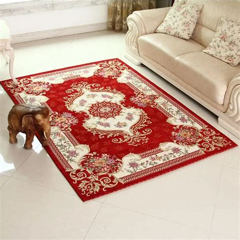 High Quality Classic Red Carpet Living Room Queen Rug and Carpet Bedroom Slip Ties Salon-in ...