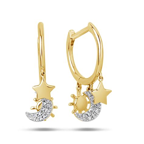 Dilamani Jewelry | Diamond Celestial Charm Earring