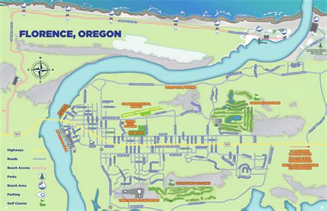 Florence Oregon Coast Map