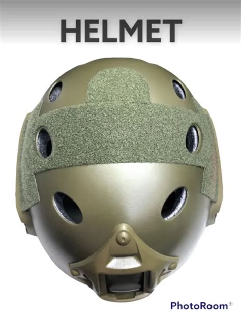 SAFETY HELMET TACTICAL ARMY GREEN COLOR | Lazada PH