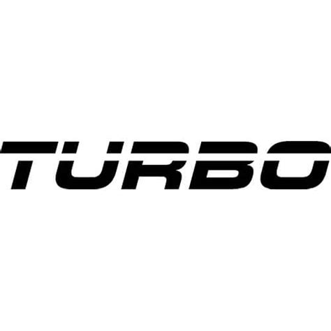 Turbo Decal Sticker - TURBO-DECAL - Thriftysigns