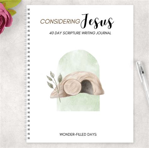 Considering Jesus Scripture Writing Journal - Wonder-Filled Days