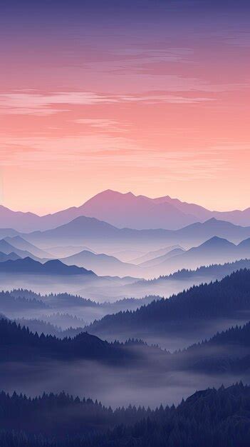 Premium AI Image | Majestic mountain range at sunrise wallpaper for the ...