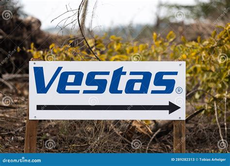 A Sign of the Vestas Company Editorial Stock Photo - Image of germany ...