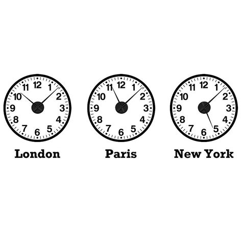 Time Zone Clocks Wall Stickers + Mechanisms By Spin Collective