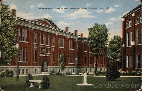 Valparaiso University Campus Indiana Postcard