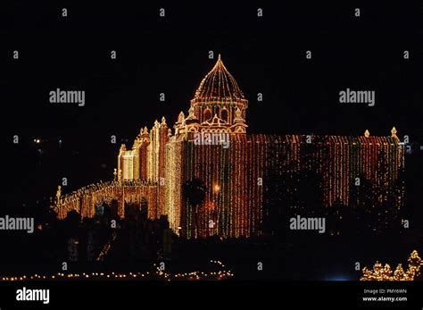 Dhaka, Bangladesh - November 29, 2008: The night view of ahsan manzil ...