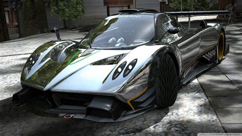 Pagani Zonda R In Chrome HD desktop wallpaper : Widescreen : High Definition : Fullscreen