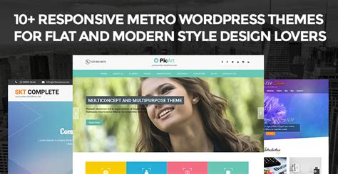 13 Responsive Metro WordPress themes for flat & modern websites