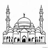 Islamic Mosque Coloring Page 2530 2018 sketch template
