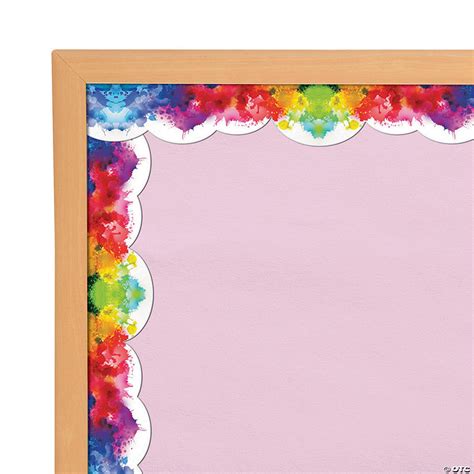 Watercolor Bulletin Board Borders | Oriental Trading