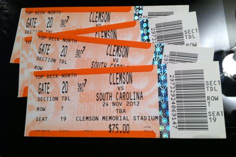 Four USC-Clemson Tickets Available