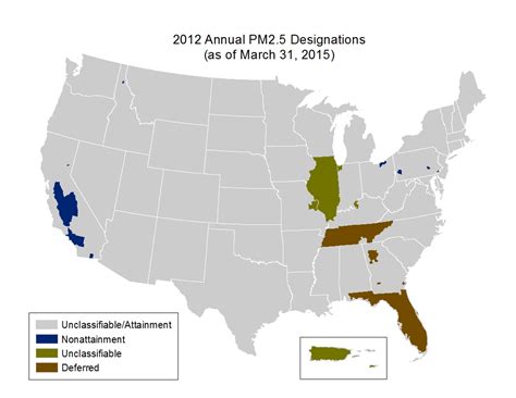 Regulatory Actions | Area Designations for the 2012 Annual Fine ...