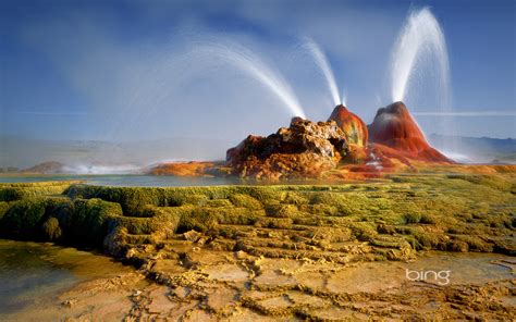 Geysers erupt in the Black Rock Desert in Nevada Wallpapers - HD Wallpapers 79374