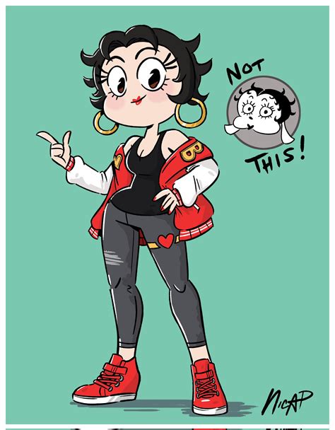 Nic Parris on Twitter: "Decided to finish up a Betty Boop piece I started a month ago! Pretty ...