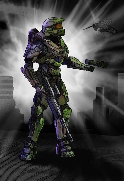 Halo 4 Master chief Color study by LordKaniche on DeviantArt