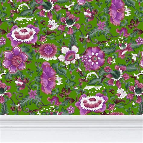 English Garden, Scheele’s Green Wallpaper