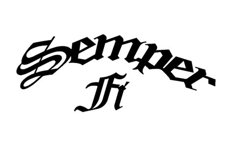 Semper Fi Font Free DXF File for Free Download | Vectors Art