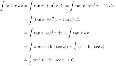 Integral tan^3 x dx - Contoh integral trigonometri berpangkat