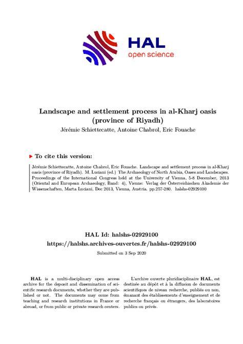 (PDF) Landscape and settlement process in al-Kharj oasis (province of ...