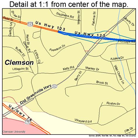 Clemson University Campus Map