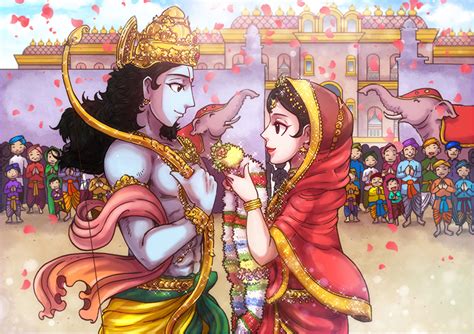 Ram and Sita's Wedding - Ram - The Story - The Gods of India