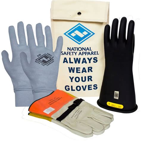 National Safety Apparel ArcGuard Class 2 Rubber Voltage Gloves Premium ...