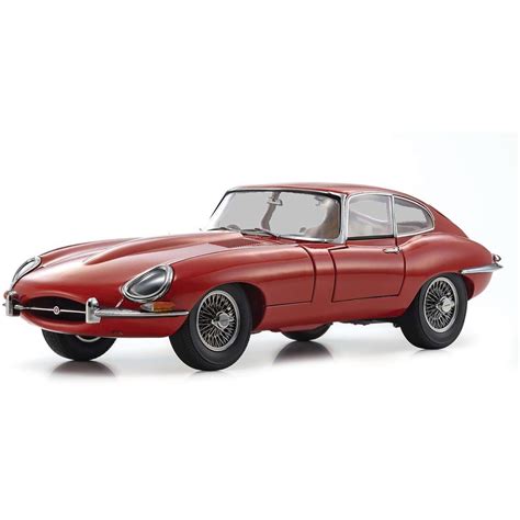 Jaguar E-Type Coupe (RHD) - Red 1:18 Scale Diecast Model by Kyosho ...