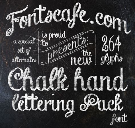 Chalk Hand Lettering Shaded Schriftart | dafont.com