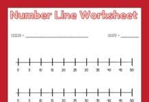 Math Number Line Worksheets 1-100 | FREE Download