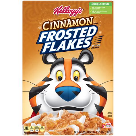 Kellogg's Frosted Flakes Cereal Cinnamon 13.5oz - Walmart.com