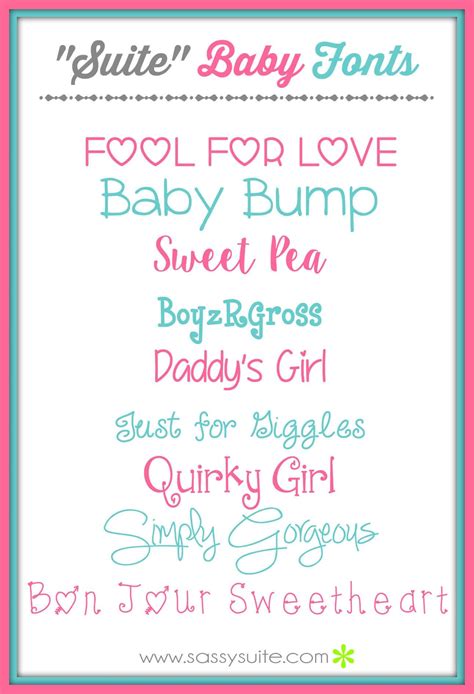 Baby-Inspired Fonts for your Direct Sales Graphics - Brenda Ster, Social Marketing Strategist ...