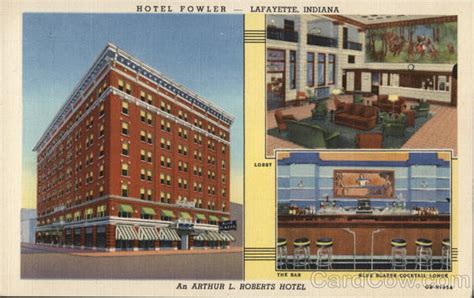 Hotel Fowler Lafayette, IN Postcard