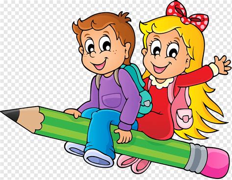 Pencil Drawing, school kids, child, pencil, hand png | PNGWing