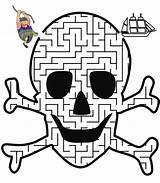 Free Pirate Skulls Coloring Pages Download  sketch template